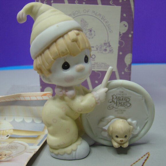 Pair of Precious Moments Symbol of Membership 1990 & 1991 B-0005 & B-0006 Enesco - Picture 3 of 16